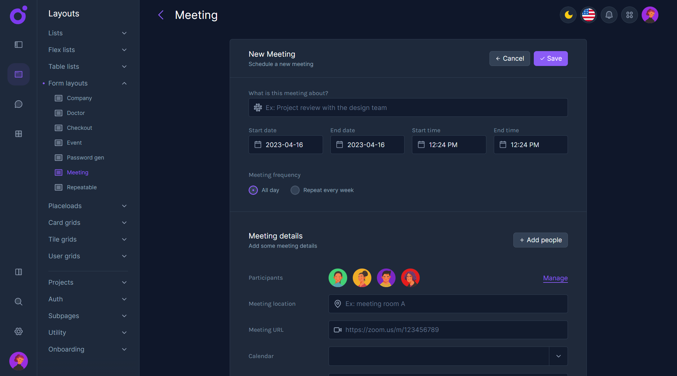 Tairo - Form layout 6