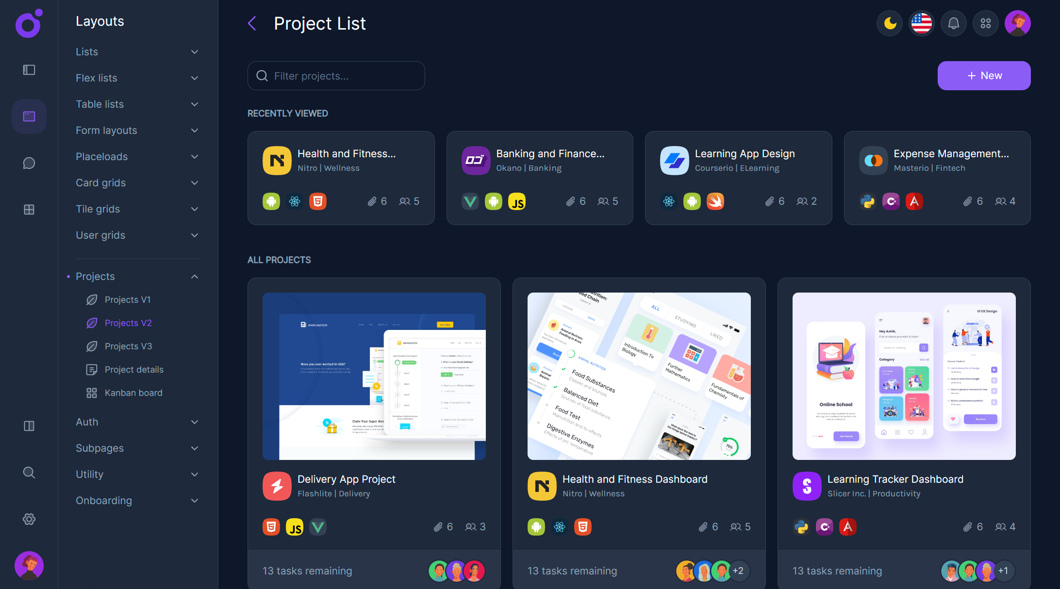Tairo - Project list 2