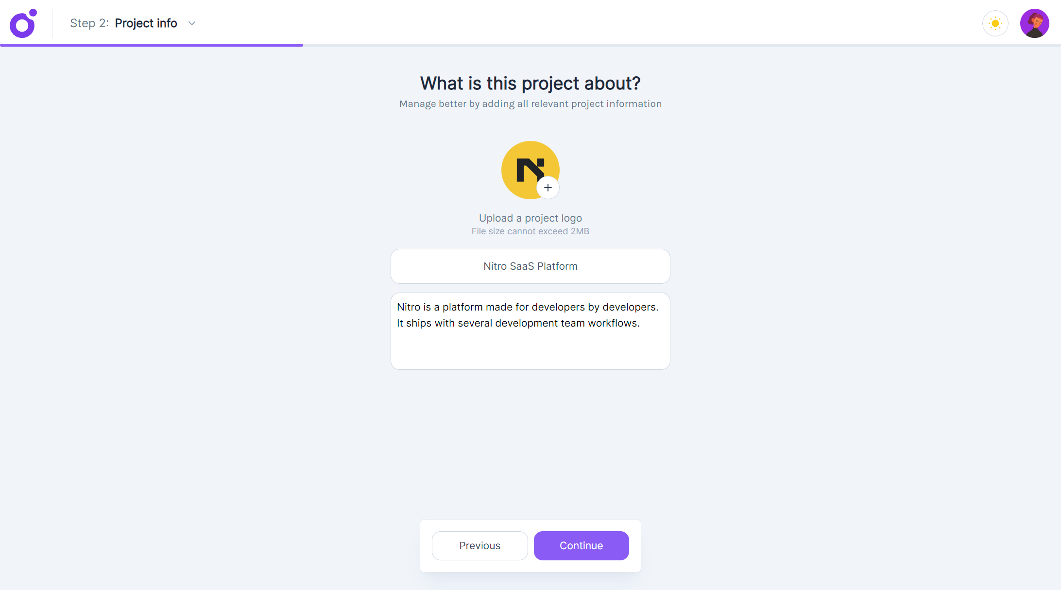 Tairo - Wizard — Step 2